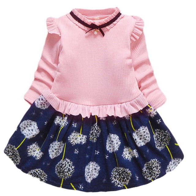 Girls Elegant Party Dress - Fine materials, carefully crafted designs, available in sizes for baby girls 7-12 months, 13-24 months, 25-36 months, and 4-6 years.