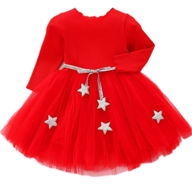 Girls Elegant Party Dress - Fine materials, carefully crafted designs, available in sizes for baby girls 7-12 months, 13-24 months, 25-36 months, and 4-6 years.