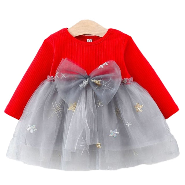 Girls Elegant Party Dress - Fine materials, carefully crafted designs, available in sizes for baby girls 7-12 months, 13-24 months, 25-36 months, and 4-6 years.