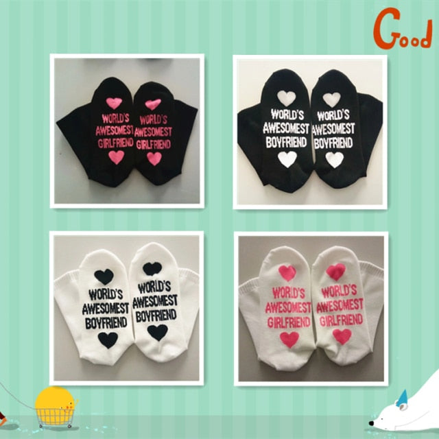 Socks Ankle Love Present - Unique couples' socks for all occasions and activities.