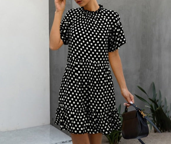 Casual Loose Sundress made of cotton-polyester blend, perfect for warmer weather. Comes in multiple colors and looks great on any body type. Affordable and stylish dress, perfect for casual events