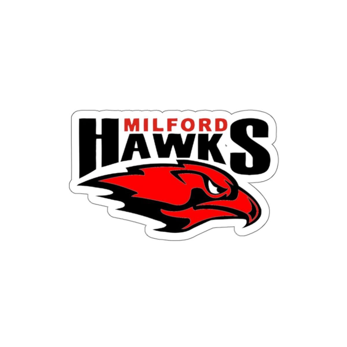 Milford Hawks Die-Cut Stickers