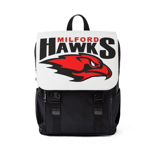 Milford Hawks Unisex Casual Shoulder Backpack