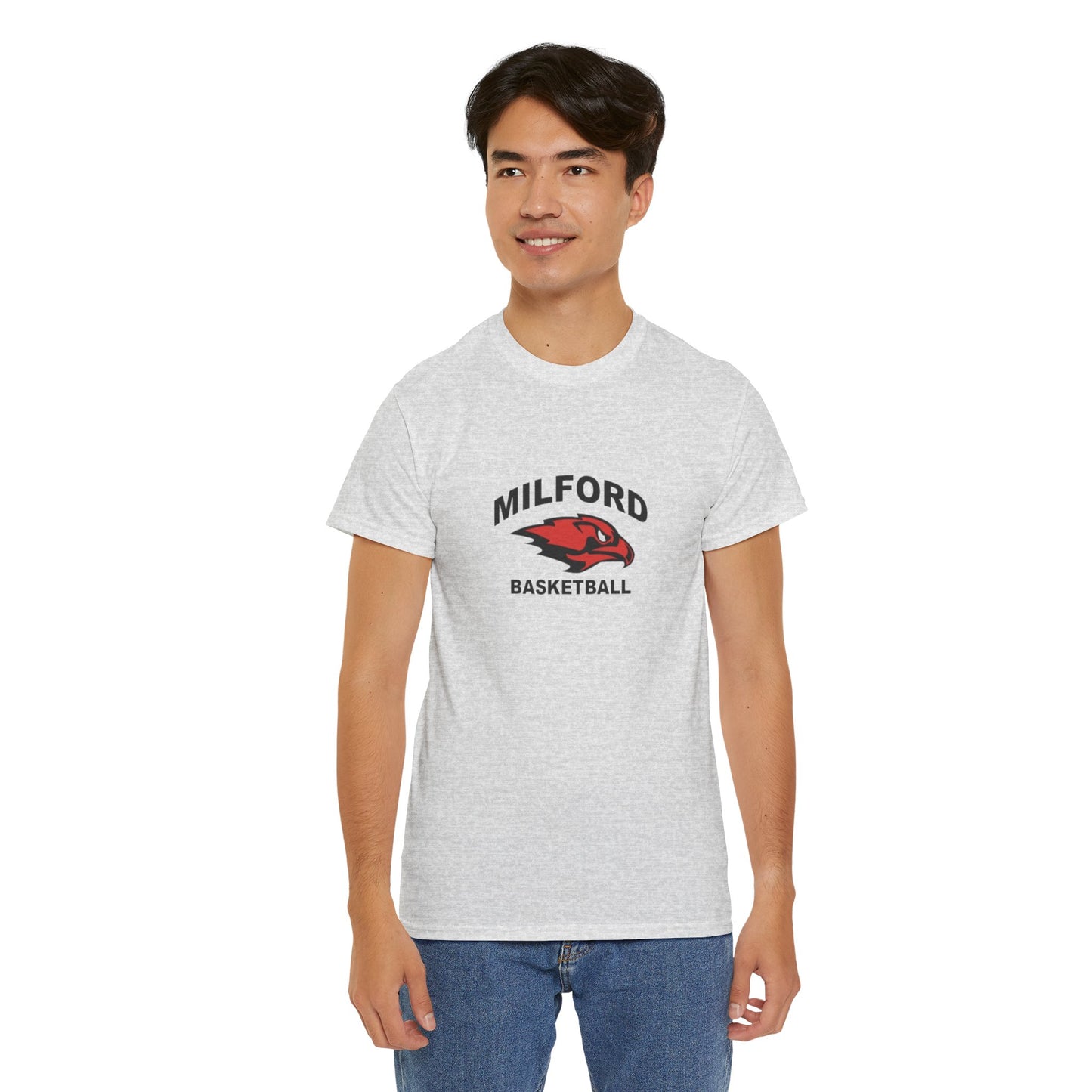 Milford Basketball Unisex Heavy Cotton Tee