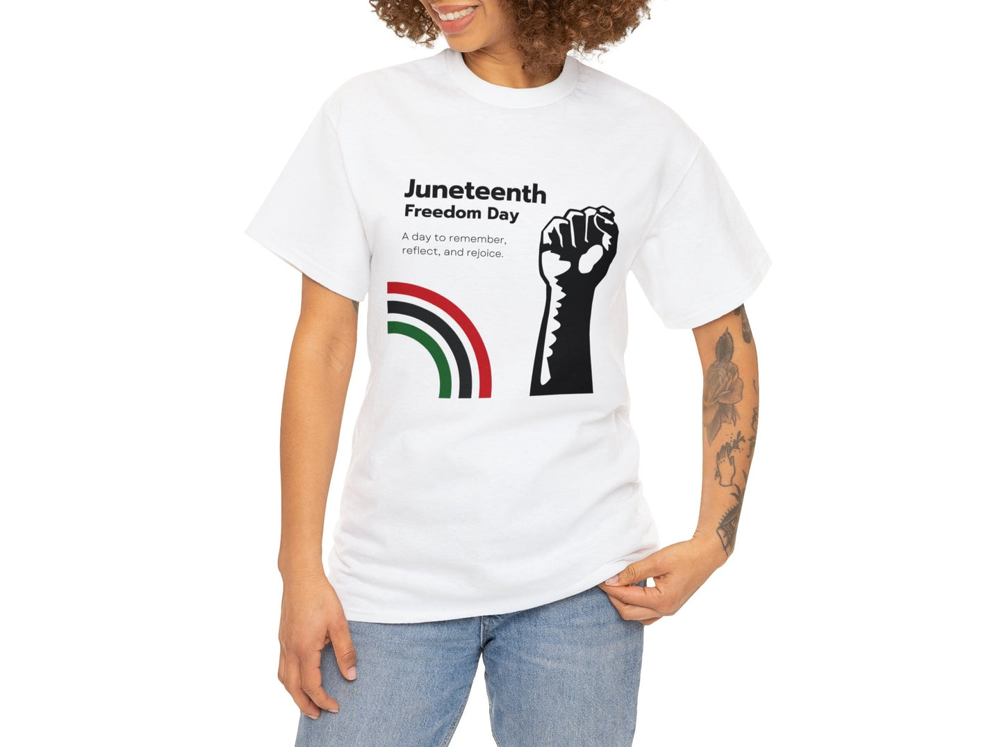 Juneteenth Freedom Day T-shirt - Remember, Rejoice, Reflect - Celebrate Freedom and Reflection