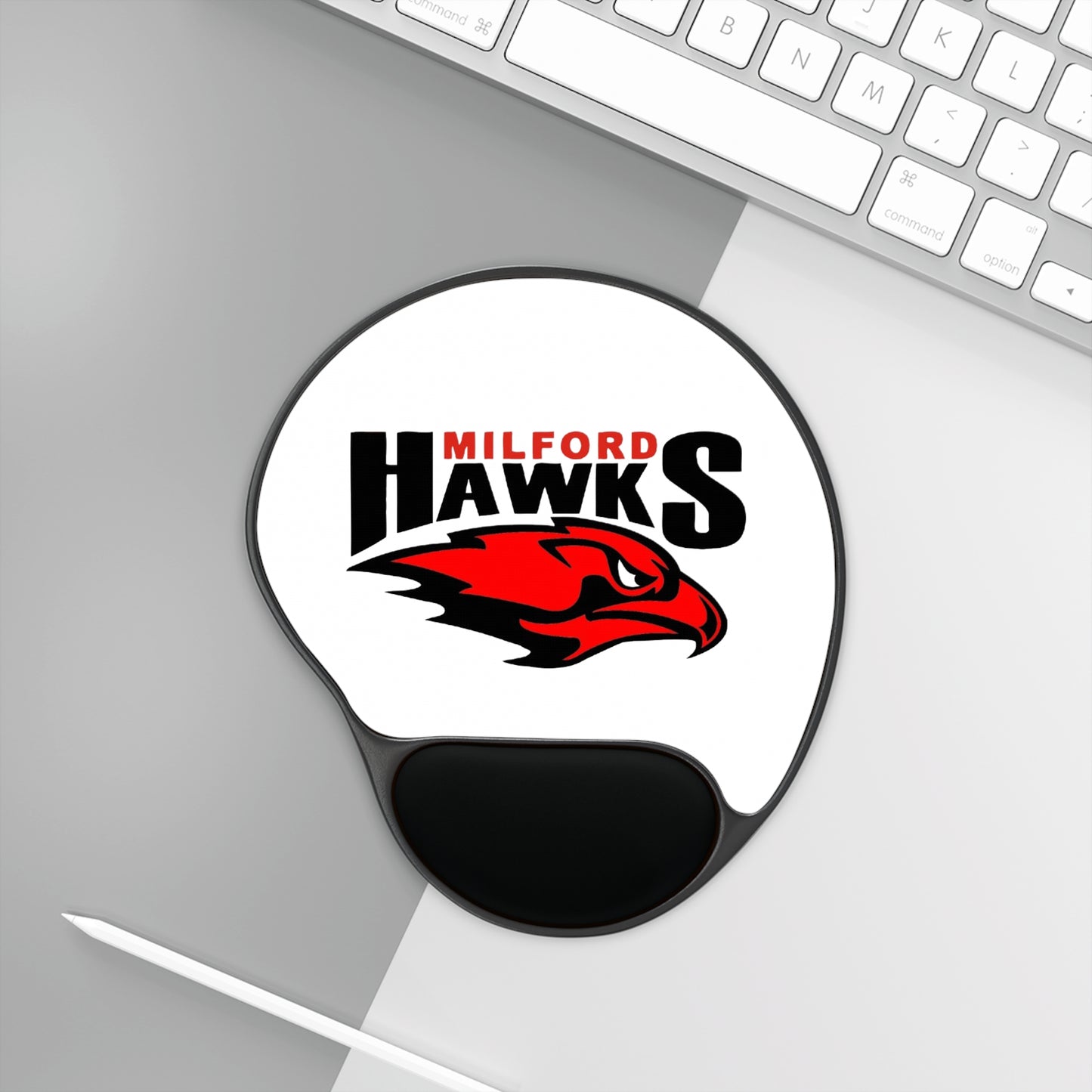 Milford Hawks Mouse Pad With Wrist Rest