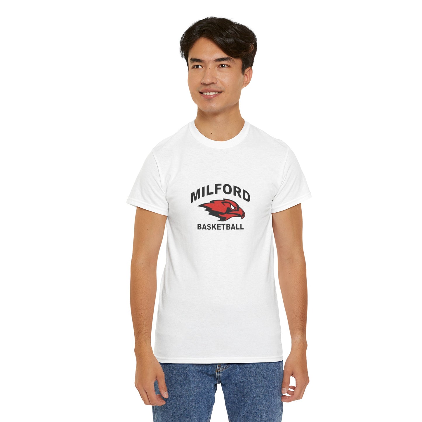 Milford Basketball Unisex Heavy Cotton Tee