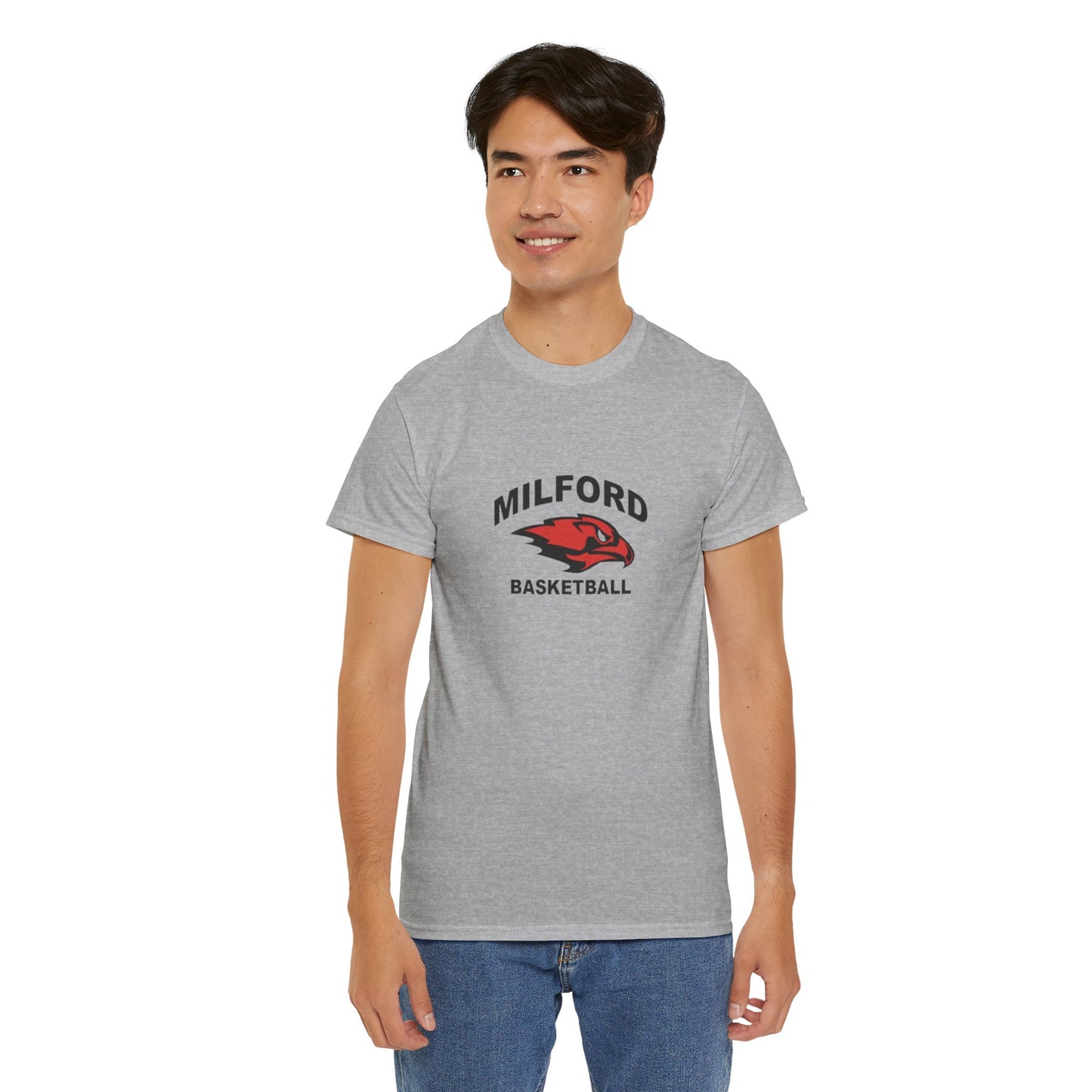 Milford Basketball Unisex Heavy Cotton Tee