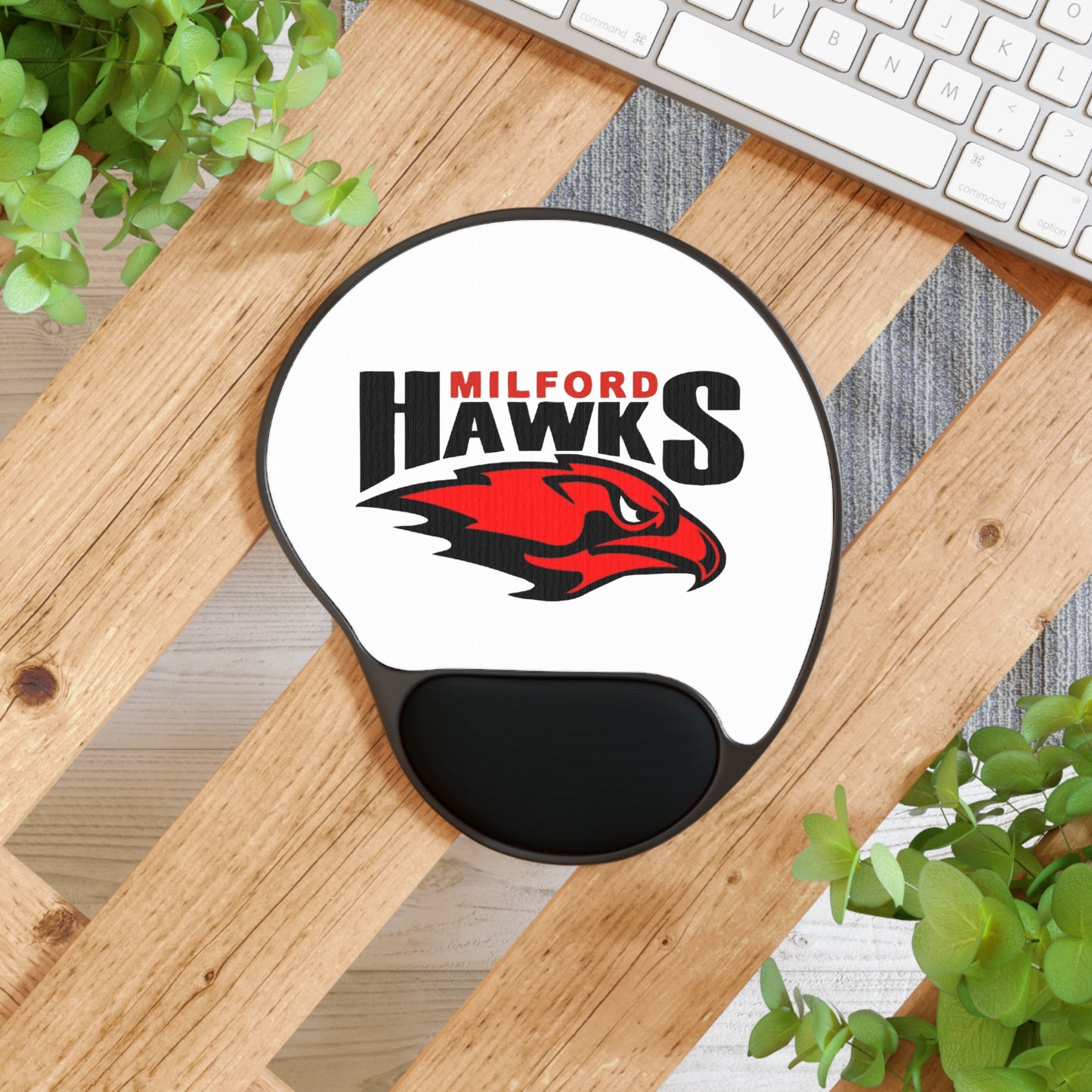 Milford Hawks Mouse Pad With Wrist Rest