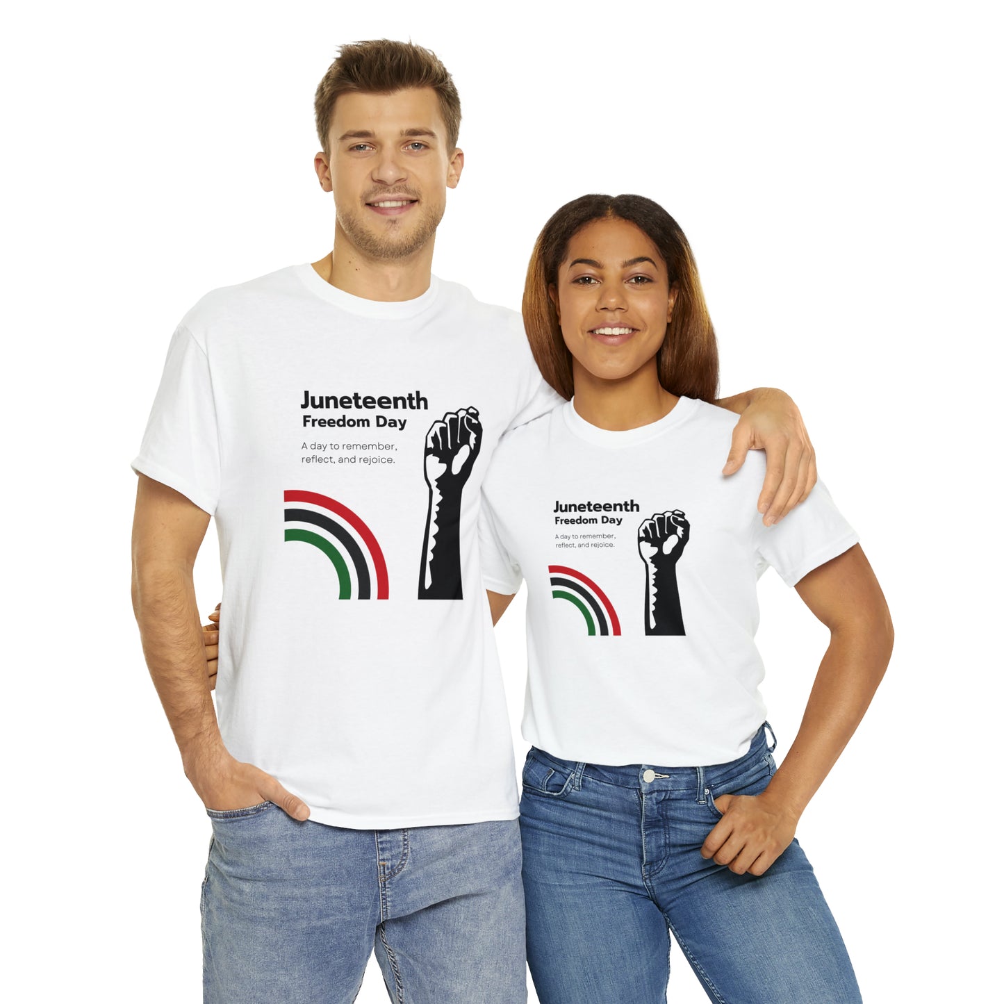 Juneteenth Freedom Day T-shirt - Remember, Rejoice, Reflect - Celebrate Freedom and Reflection