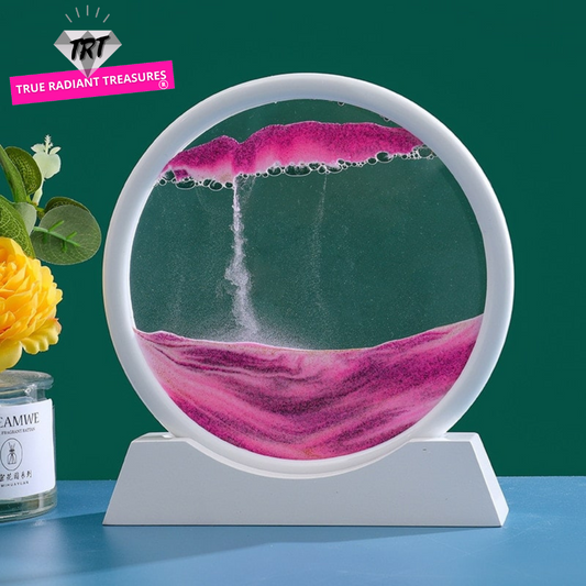 3D Moving Sand Art - Dive into architectural wonder and vintage elegance with flowing sand. Crafted from quality glass. Order now for enchanting home decor!