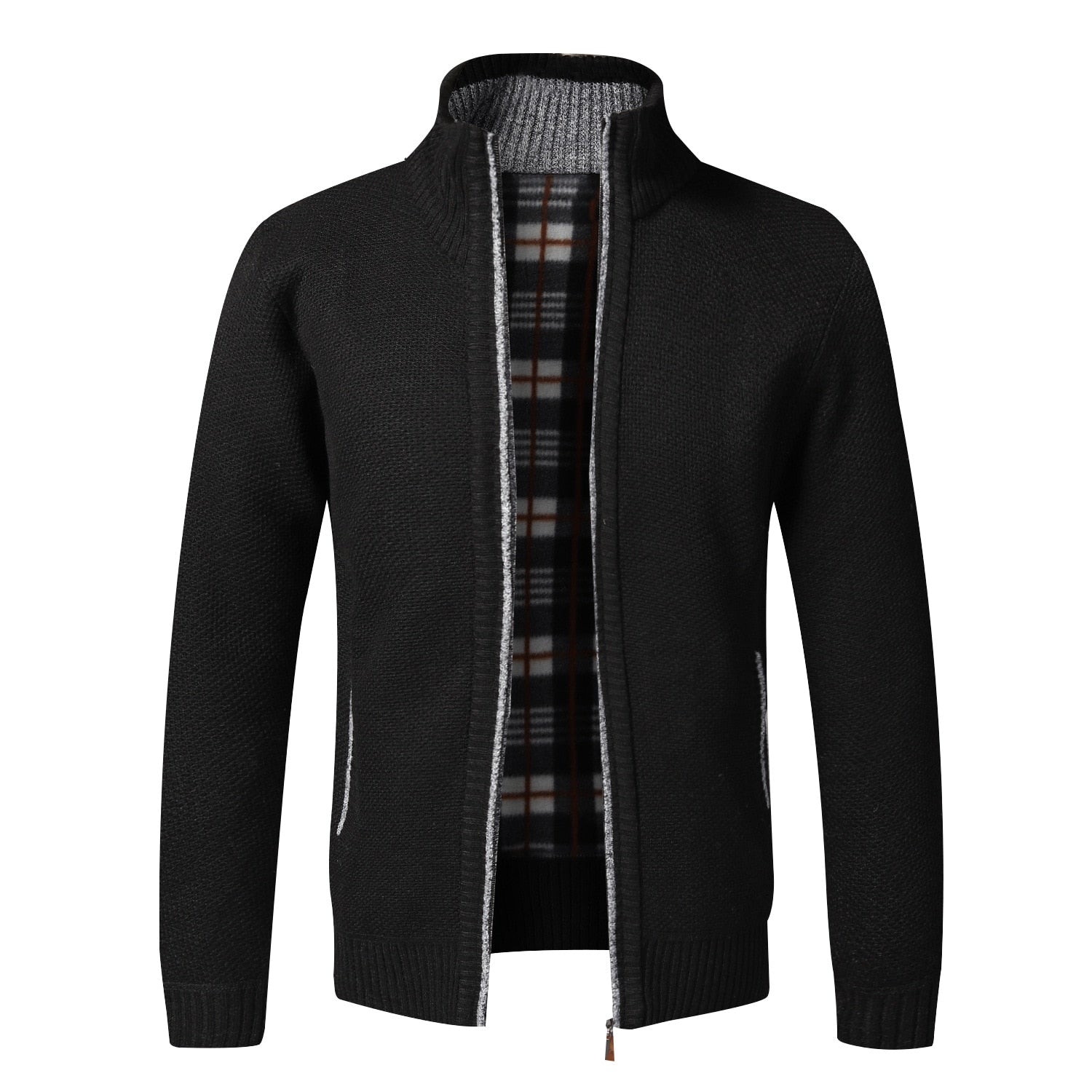 Men's Slim Fit Warm Sweater - Style and comfort in one. Ideal for autumn and winter. Crafted with quality materials and a jacket-inspired design.