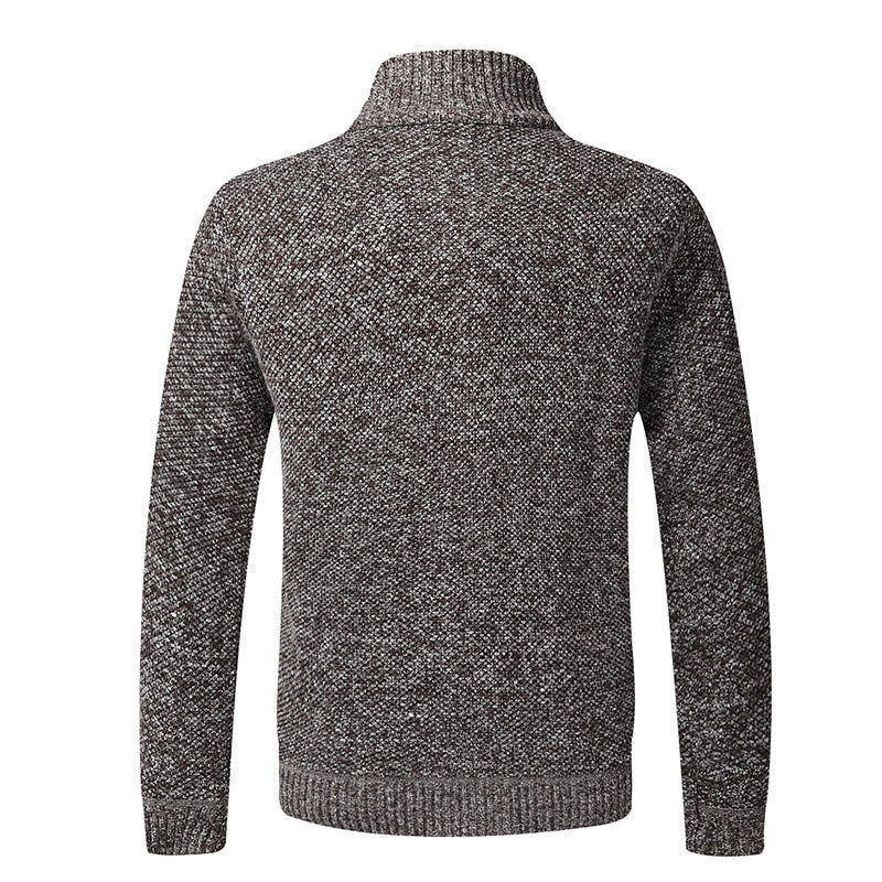 Men's Slim Fit Warm Sweater - Style and comfort in one. Ideal for autumn and winter. Crafted with quality materials and a jacket-inspired design.