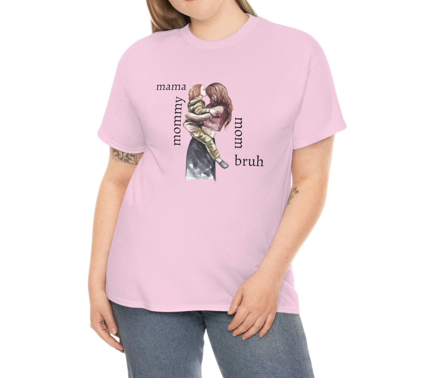 Mama, Mommy, Mom, Bruh T-shirt