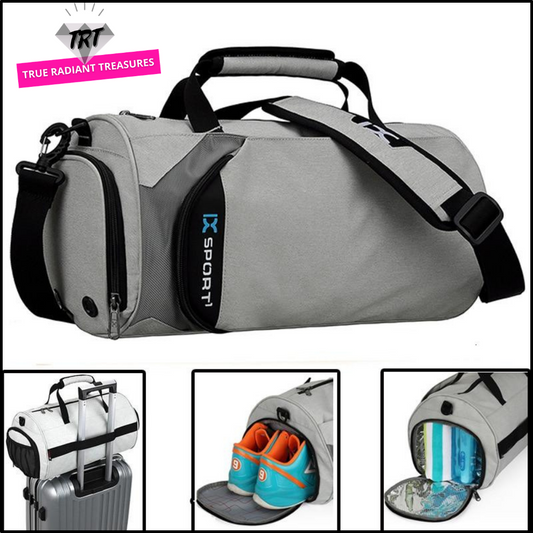 Multipurpose Sports Bag - Spacious and convenient bag for gym or travel. Big capacity storage and multiple-pocket design. Easy to carry.