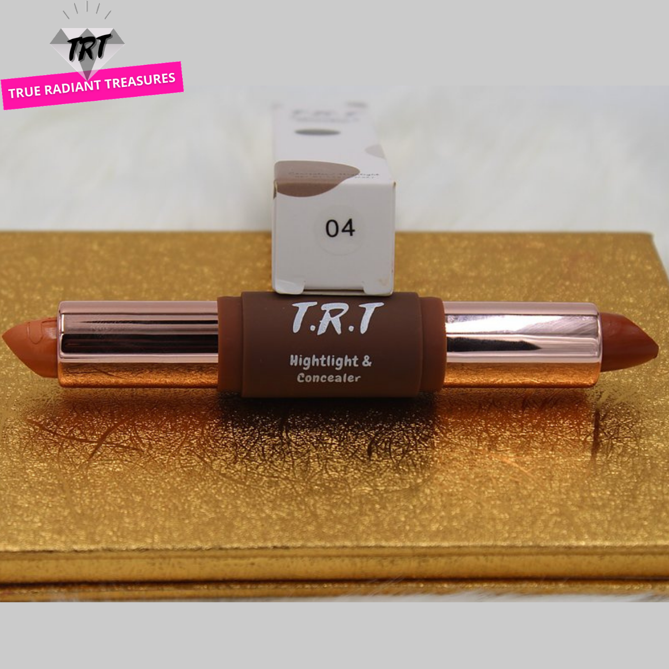 TRT Highlight and Concealer Stick - Masks dark circles, age spots, large pores, for flawless and radiant skin.