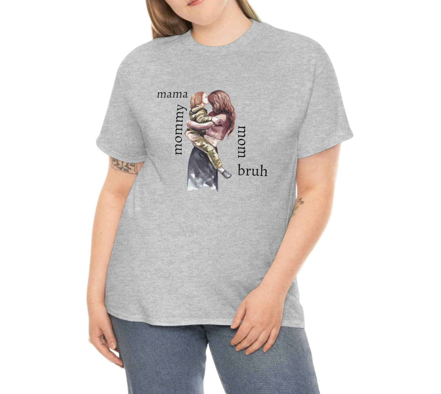 Mama, Mommy, Mom, Bruh T-shirt