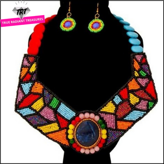 Versatile necklace to match any color of dress, perfect for any occasion. TRT Accessories Collection.