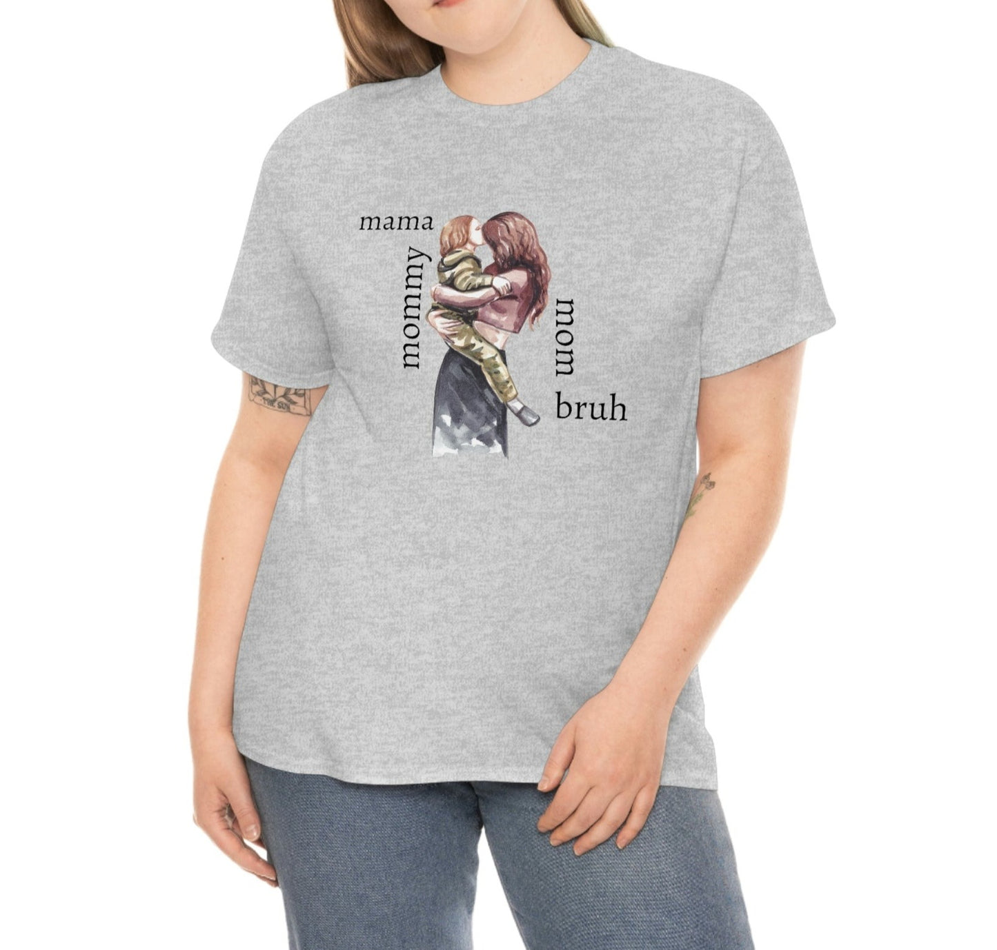 Mama, Mommy, Mom, Bruh T-shirt