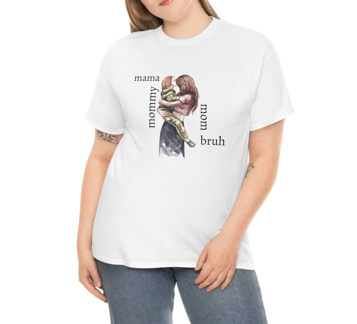 Mama, Mommy, Mom, Bruh T-shirt