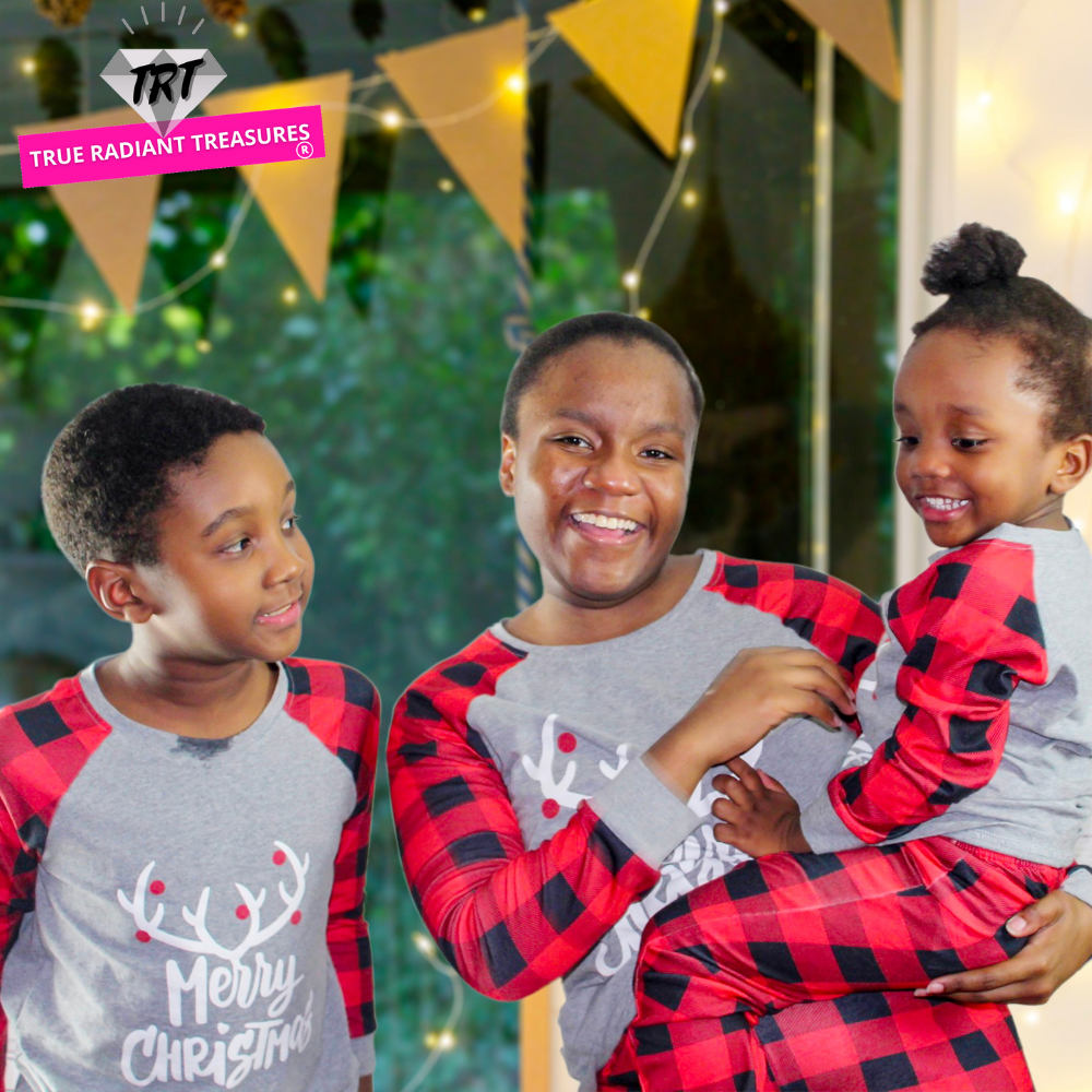 Spread holiday cheer with matching Christmas pajamas for the whole family. Explore our "Here & Now" Collection for more Christmas family matching pajama options.