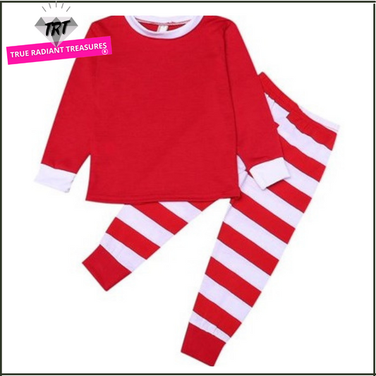 Christmas family matching pajamas made of soft materials, perfect for the holiday season. Browse "Here & Now" Collection for more options.