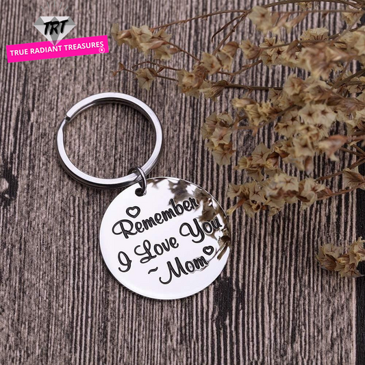 Stainless Steel Mom Keychain - a symbol of love and appreciation. Perfect gift for Mom. Get yours now!