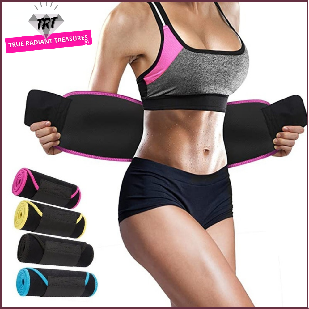 Adjustable Slimming Belt for Waist Shaping - Ideal for Sports Activities, with Lumbar Support and Wrist Band