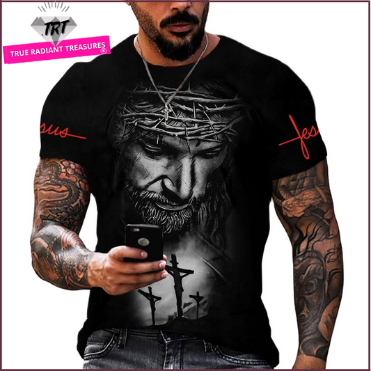 Jesus 3D Printed T-shirt