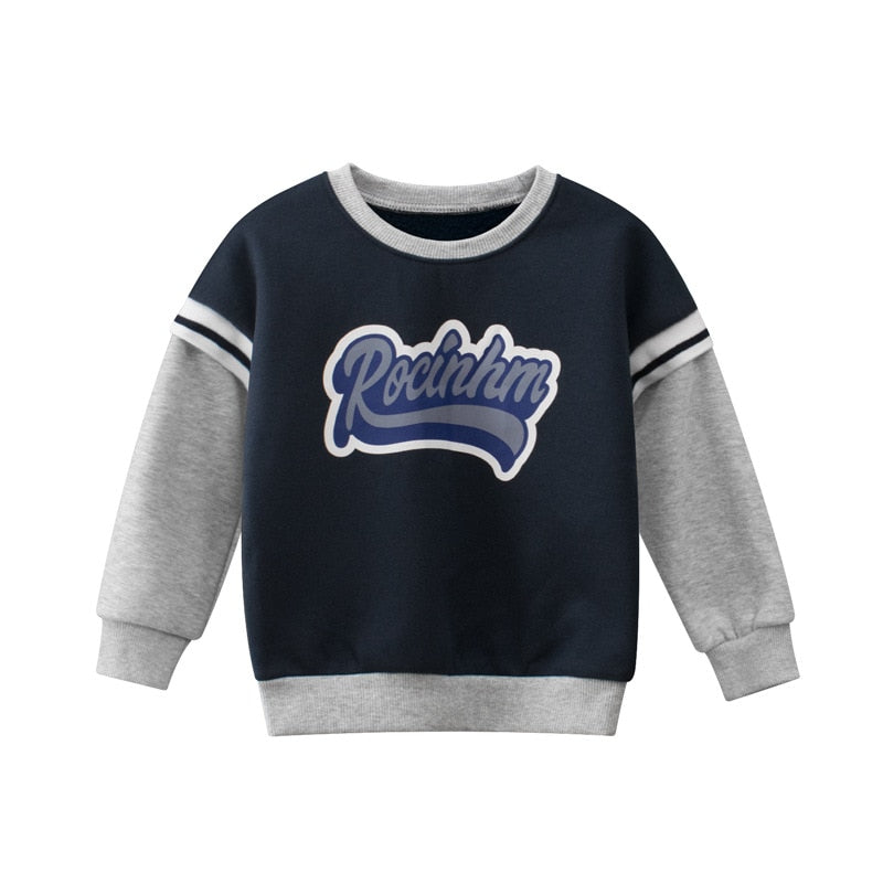 Letter Print Kid's Sweater