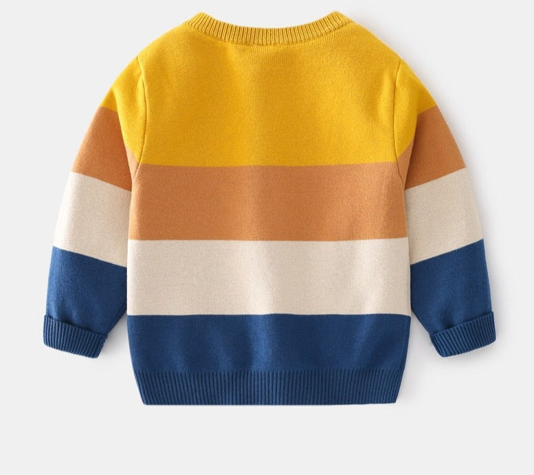 Cozy Winter Kid's Pullover Sweater made of spandex and cotton for boys and girls aged 1 to 6 years old. Keep your kids warm and fashionable during the cold season.