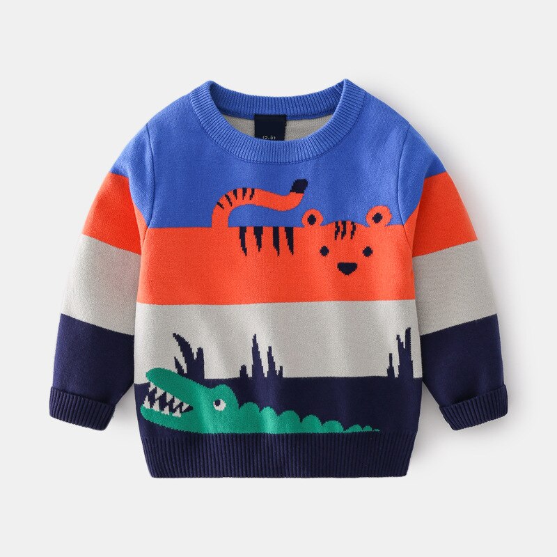 Cozy Winter Kid's Pullover Sweater made of spandex and cotton for boys and girls aged 1 to 6 years old. Keep your kids warm and fashionable during the cold season.