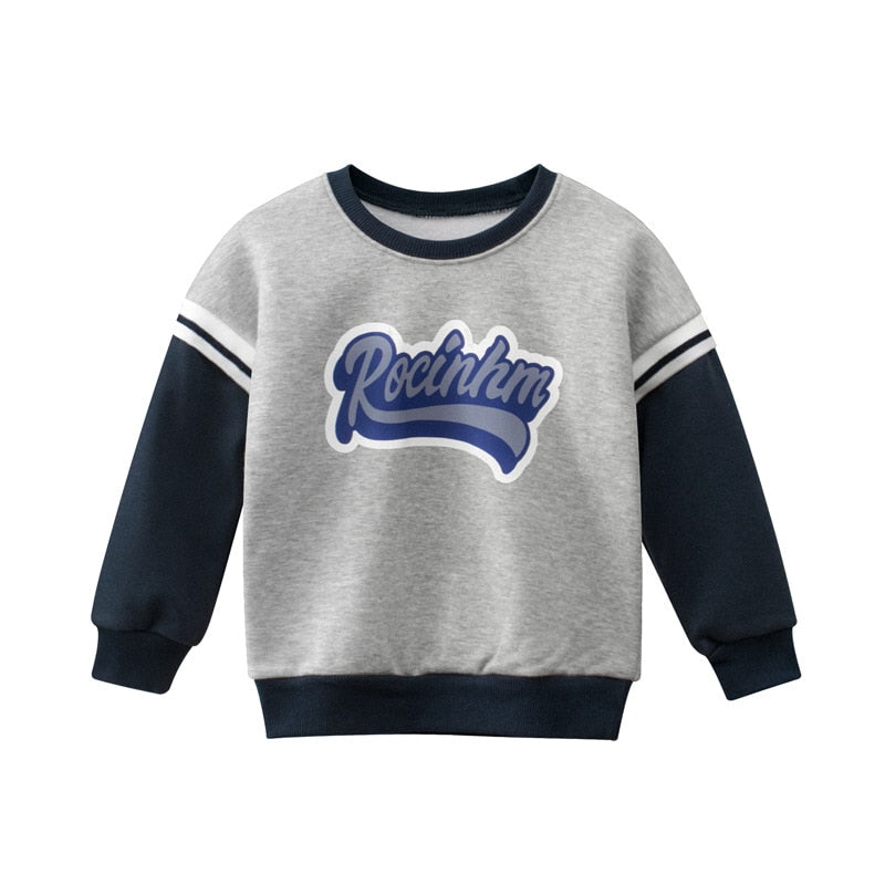 Letter Print Kid's Sweater