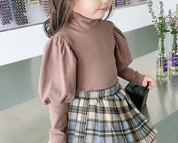 Fall Tops for little girls in multiple patterns, colors, sizes, and styles. Made from cotton, spandex, and polyester to keep them warm and stylish. Mix and match with favorite pants, jeans, or leggings. Order now!