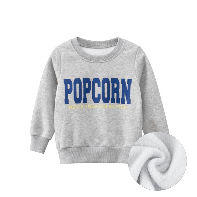 Letter Print Kid's Sweater