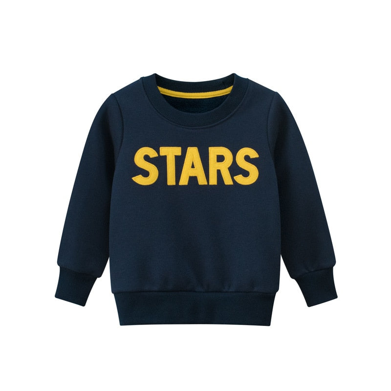 Letter Print Kid's Sweater