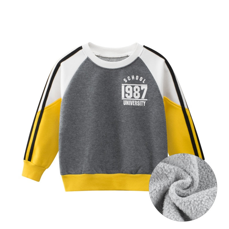 Letter Print Kid's Sweater