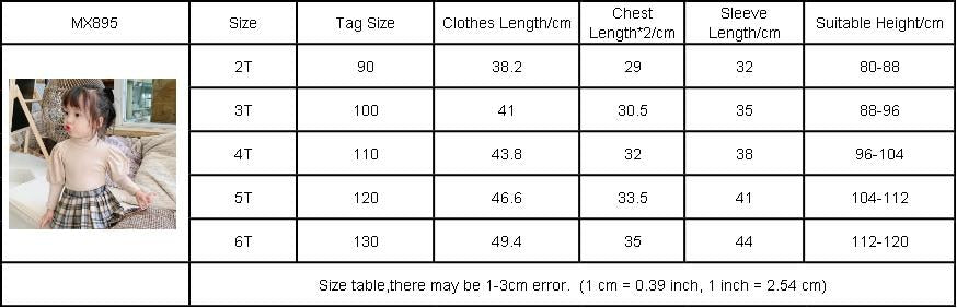 Please choose your girl's size correctly.