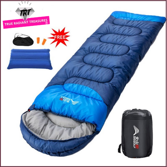 Durable and water-resistant Sleeping Bag with adjustable features, suitable for outdoor activities. Compact and portable design for easy storage.