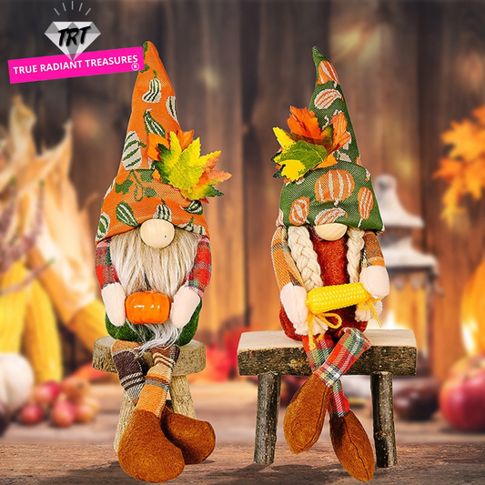 Fall Dwarf Plush Ornaments, charming home decor with unique design, perfect for living rooms or bedrooms, evoking a warm and inviting atmosphere.