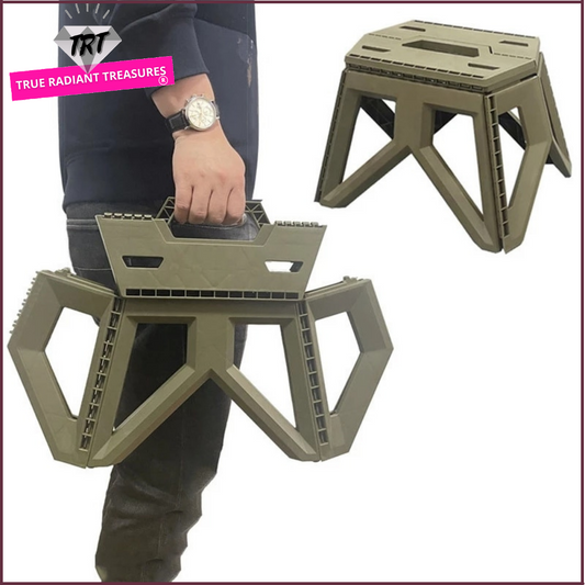 Portable Outdoor Folding Stool - Lightweight, durable, and versatile, perfect for camping, picnics, and beach outings.