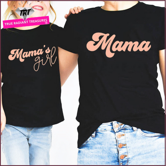 "Image of a stylish Mommy & Daughter Matching Shirt Set, a perfect gift for Mother's Day and any occasion.