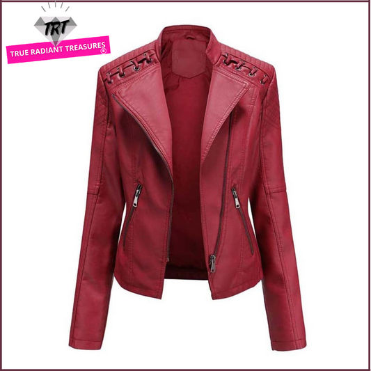 Long Sleeves Leather Jacket - Durable, Comfortable, Fashionable, Windproof, Warm Pants and Boots, Different Colors and Sizes