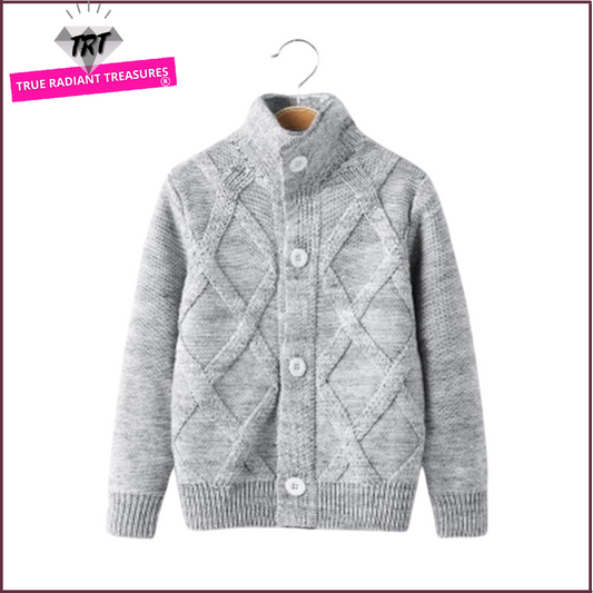 True Radiant Treasures Winter Jacket - Boys' 100% cotton jacket in various sizes and colors, perfect for ages 3 to 8, ensuring warmth and comfort in the cold.