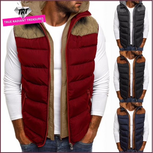 Men's Winter Vest - Comfortable, Stylish, and Warm. Available in Various Colors. Personalization Option. Limited Stock!