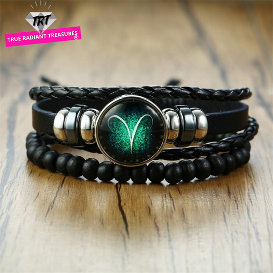 Multi-layer leather rope bracelet - a stylish and durable accessory for men. Ideal gift for dad, brother, or boyfriend.