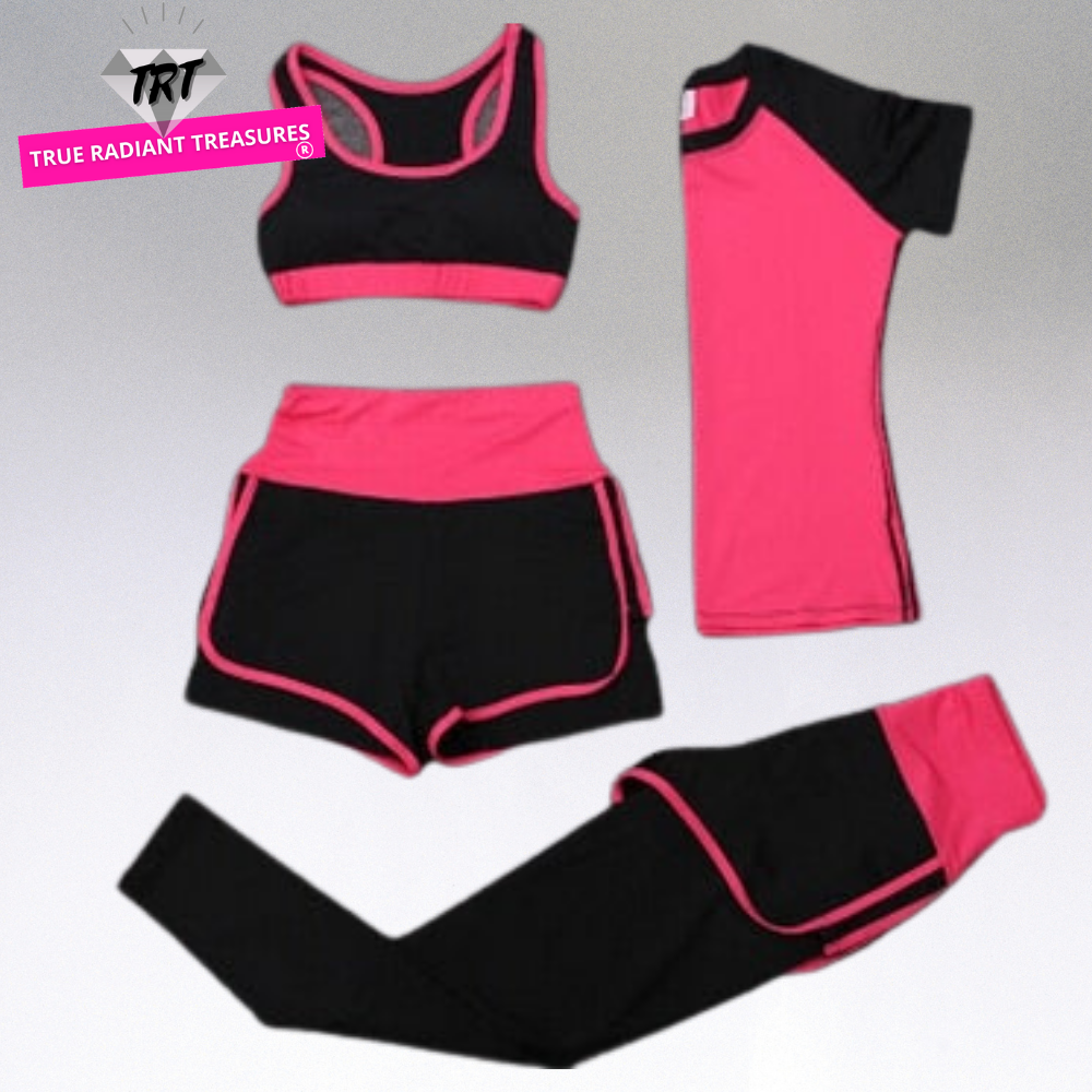 High Waist Sports Short Set: Stylish and comfortable spandex shorts and crop tank set for workouts and casual wear.