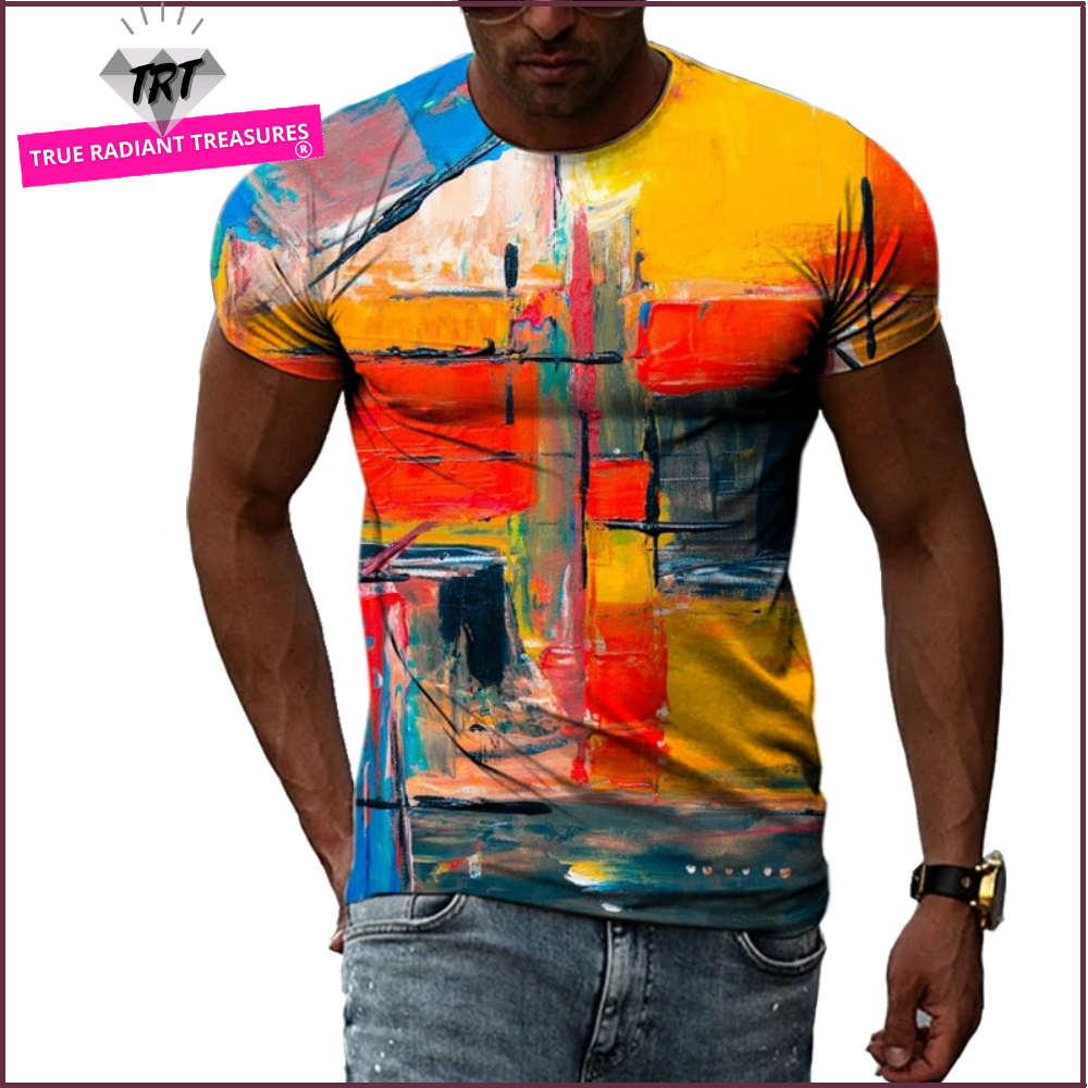 "Image of a Hip Hop Shirt made of durable polyester material, perfect for a stylish and casual look. Available in different prints and sizes for a personalized fit. Pair it with jeans or shorts to elevate your style and stand out from the crowd. Shop now and upgrade your wardrobe with this must-have shirt."