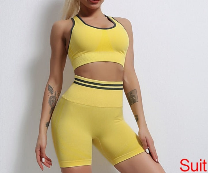 2 Piece Gym Set - Breathable, Comfortable, and Durable Fitness Apparel in Multiple Colors