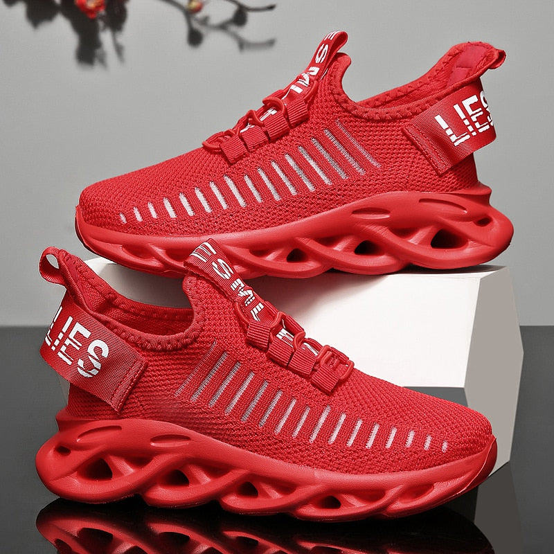 Breathable Soft Lace-up Jogging Shoes